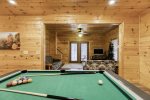 Pool table in terrace level